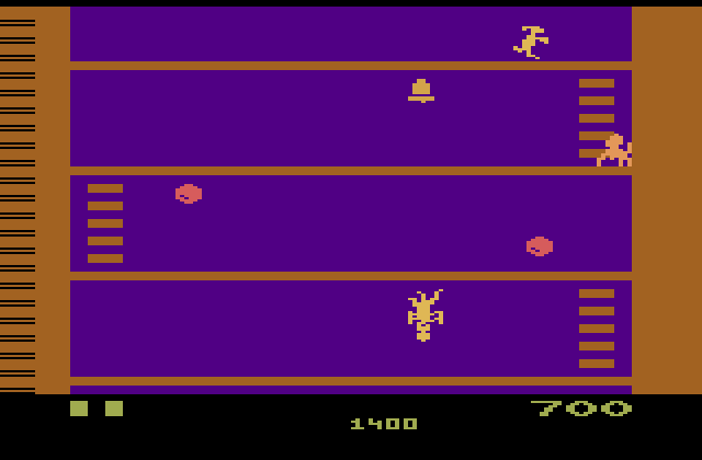 Kangaroo Atari 2600 Screenshot: Falling...