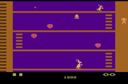 Kangaroo for Atari 2600 - Game start.