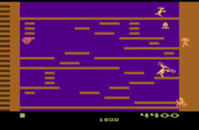 Kangaroo for Atari 2600 - Earned 200 points for knocking out one of the monkeys!