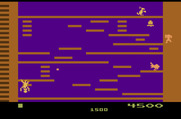 Kangaroo for Atari 2600 - I'm hit! Falling again...