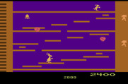 Kangaroo for Atari 2600 - Start of level 2.