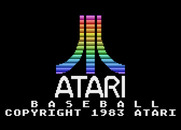 RealSports Baseball for Atari 5200 - Atari logo and game title.