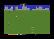 Kaboom! for Atari 5200 - Game start; here come some bombs!