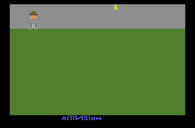Kaboom! Atari 2600 Screenshot: Starting screen.