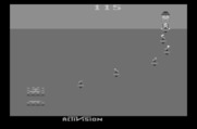 Kaboom! for Atari 2600 - Two buckets left; better catch all of those bombs!