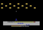 MegaMania for Atari 5200 - Game start; here come some attacking deluxe hamburgers!
