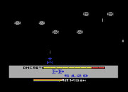 MegaMania for Atari 5200 - The invaders on each level have different attack patterns.