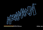 MegaMania for Atari 5200 - Title screen; the game title flashes different colors.