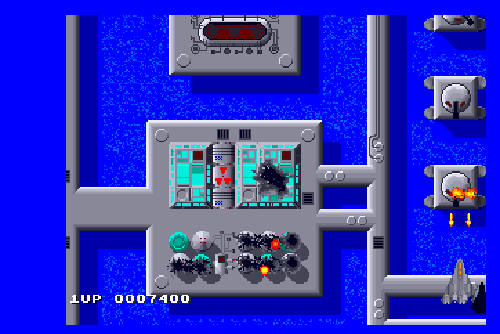 SideWinder Arcade Screenshot: Blasting opponents...