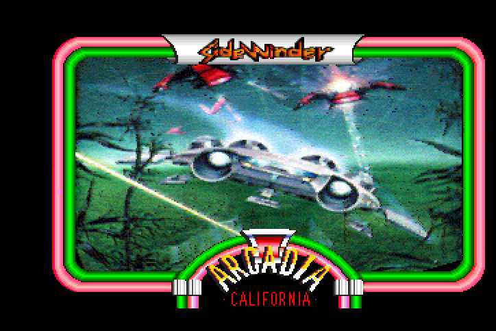 SideWinder Arcade Screenshot: Get ready to begin the game!