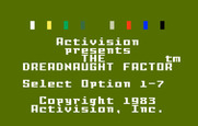 Dreadnaught Factor, The for Intellivision - Title screen.