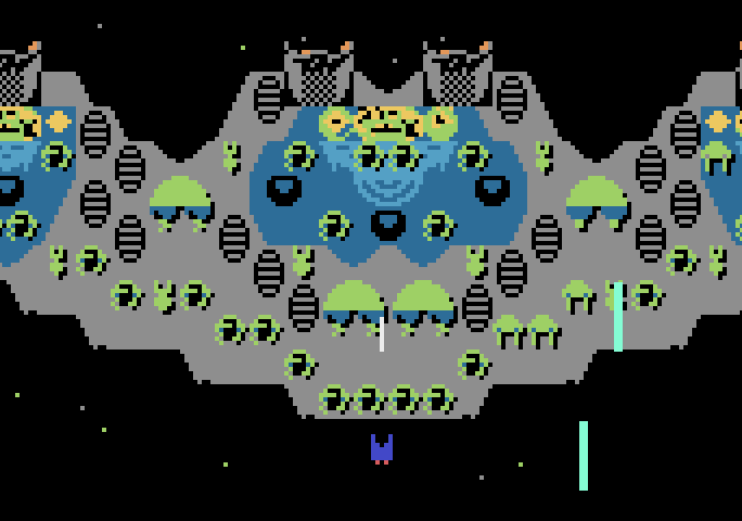 Dreadnaught Factor, The Atari 5200 Screenshot: Don't get hit be enemy laser fire!