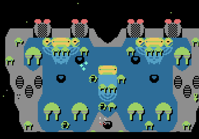 Dreadnaught Factor, The Atari 5200 Screenshot: Crash! I've been hit!