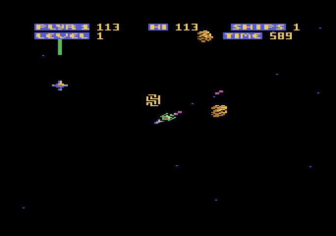 Zone Ranger Atari 5200 Screenshot: That maze like object brings you to a bonus screen.