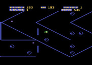Zone Ranger for Atari 5200 - Don't crash into moving barriers.