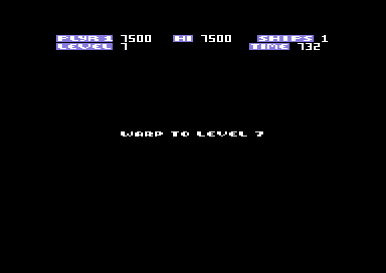 Zone Ranger Commodore 64 Screenshot: I found a warp to level 7!