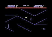 Zone Ranger for Commodore 64 - Attempting to navigate a narrow passage...