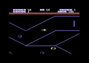 Zone Ranger for Commodore 64 - Don't crash into barriers!