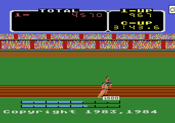 Activision Decathlon, The Atari 5200 Screenshot: And now, all the events are complete!