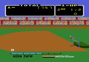 Activision Decathlon, The for Atari 5200 - Attempting a high jump, but I don't think I'll make it...
