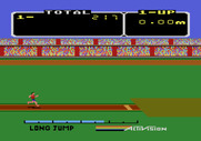 Activision Decathlon, The for Atari 5200 - Time for the long jump.