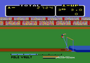 Activision Decathlon, The for Atari 5200 - Attempting a pole vault...