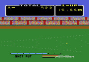 Activision Decathlon, The for Atari 5200 - Shot put results...