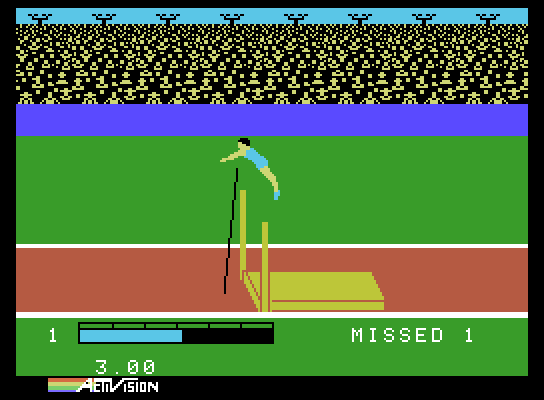 Activision Decathlon, The ColecoVision Screenshot: Oops, I missed...