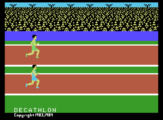 Activision Decathlon, The ColecoVision Screenshot: Title screen.