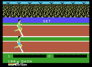 Activision Decathlon, The for ColecoVision - 100m dash in progress!