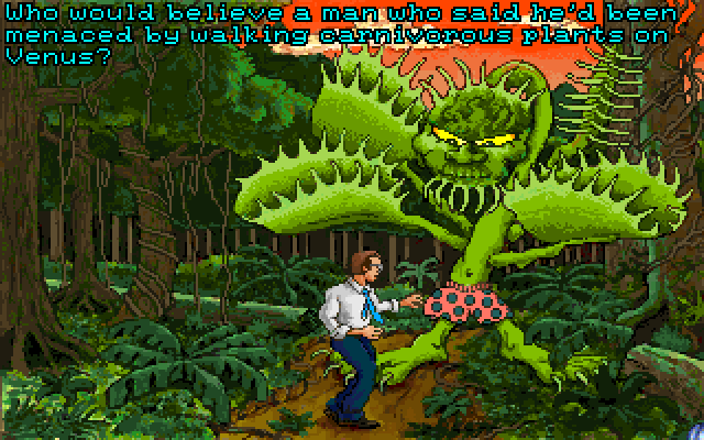 Leather Goddesses of Phobos! 2: Gas Pump Girls Meet the Pulsating Inconvenience from Planet X IBM PC/Compatibles Screenshot: Introducing one of our characters...