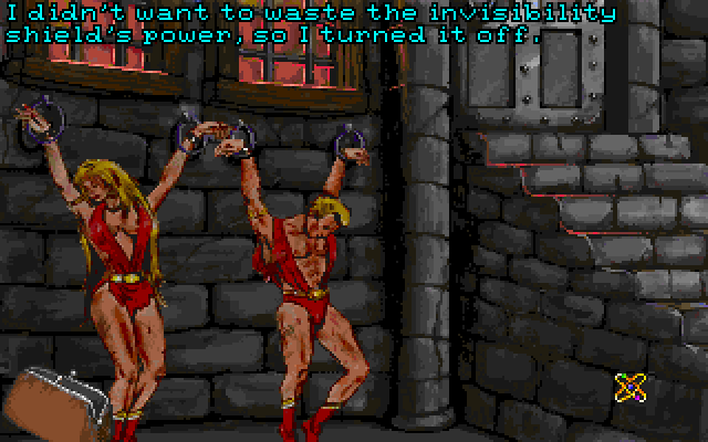 Leather Goddesses of Phobos! 2: Gas Pump Girls Meet the Pulsating Inconvenience from Planet X IBM PC/Compatibles Screenshot: Rescuing some captives...