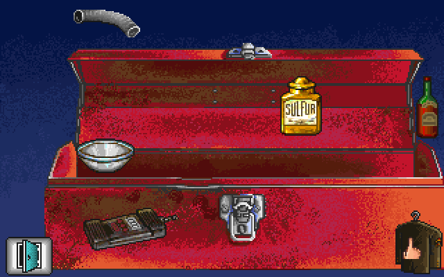 Leather Goddesses of Phobos! 2: Gas Pump Girls Meet the Pulsating Inconvenience from Planet X IBM PC/Compatibles Screenshot: Inventory screen when playing as Lydia.