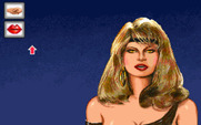 Leather Goddesses of Phobos! 2: Gas Pump Girls Meet the Pulsating Inconvenience from Planet X for IBM PC/Compatibles - You can try to kiss this character...but it might not be a good idea!