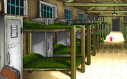Leather Goddesses of Phobos! 2: Gas Pump Girls Meet the Pulsating Inconvenience from Planet X for IBM PC/Compatibles - The army barracks room.