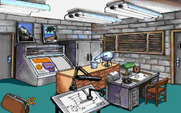 Leather Goddesses of Phobos! 2: Gas Pump Girls Meet the Pulsating Inconvenience from Planet X for IBM PC/Compatibles - Snuck into a secret lab!