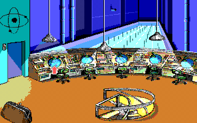 Leather Goddesses of Phobos! 2: Gas Pump Girls Meet the Pulsating Inconvenience from Planet X IBM PC/Compatibles Screenshot: The nuclear reactor control room.