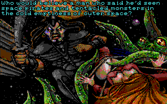 Leather Goddesses of Phobos! 2: Gas Pump Girls Meet the Pulsating Inconvenience from Planet X IBM PC/Compatibles Screenshot: The next introduction slide.