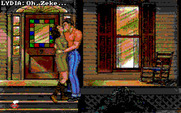 Leather Goddesses of Phobos! 2: Gas Pump Girls Meet the Pulsating Inconvenience from Planet X for IBM PC/Compatibles - Our happy hero couple...