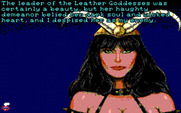 Leather Goddesses of Phobos! 2: Gas Pump Girls Meet the Pulsating Inconvenience from Planet X for IBM PC/Compatibles - The leader of the Leather Goddesses.
