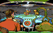 Leather Goddesses of Phobos! 2: Gas Pump Girls Meet the Pulsating Inconvenience from Planet X for IBM PC/Compatibles - Hmm, can I fly this thing?