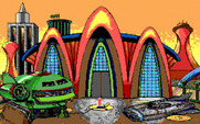 Leather Goddesses of Phobos! 2: Gas Pump Girls Meet the Pulsating Inconvenience from Planet X for IBM PC/Compatibles - My destination...looks like a nice place!