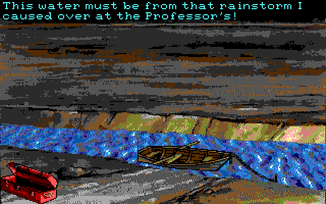 Leather Goddesses of Phobos! 2: Gas Pump Girls Meet the Pulsating Inconvenience from Planet X IBM PC/Compatibles Screenshot: Found a boat...
