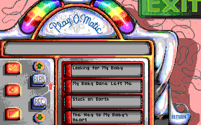 Leather Goddesses of Phobos! 2: Gas Pump Girls Meet the Pulsating Inconvenience from Planet X IBM PC/Compatibles Screenshot: In-game menu.