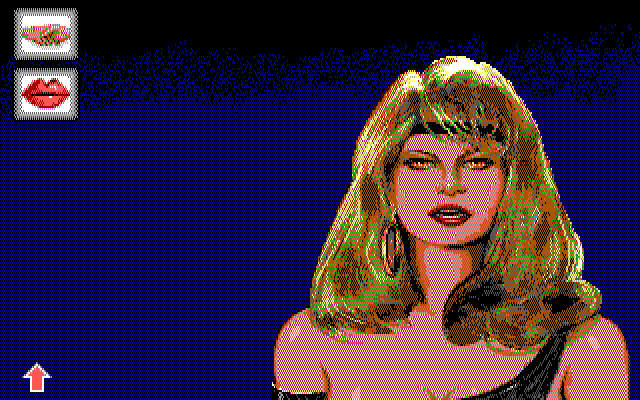 Leather Goddesses of Phobos! 2: Gas Pump Girls Meet the Pulsating Inconvenience from Planet X IBM PC/Compatibles Screenshot: You can try talking, but it may not help...