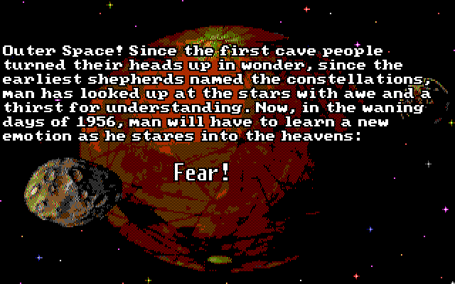 Leather Goddesses of Phobos! 2: Gas Pump Girls Meet the Pulsating Inconvenience from Planet X IBM PC/Compatibles Screenshot: The story so far...
