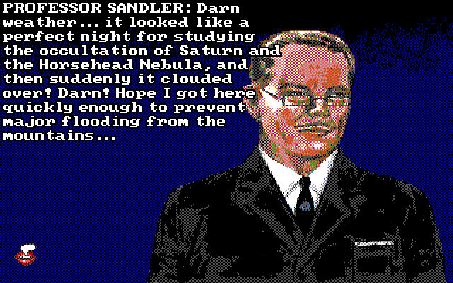 Leather Goddesses of Phobos! 2: Gas Pump Girls Meet the Pulsating Inconvenience from Planet X IBM PC/Compatibles Screenshot: Oops, I turned on the rain machine!