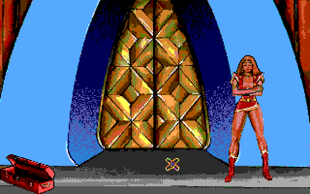 Leather Goddesses of Phobos! 2: Gas Pump Girls Meet the Pulsating Inconvenience from Planet X IBM PC/Compatibles Screenshot: Time to leave...