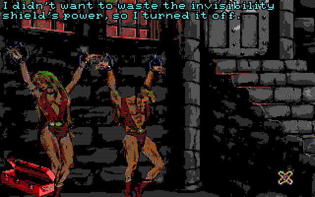 Leather Goddesses of Phobos! 2: Gas Pump Girls Meet the Pulsating Inconvenience from Planet X IBM PC/Compatibles Screenshot: Located some prisoners.