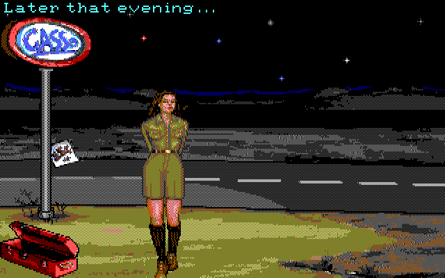 Leather Goddesses of Phobos! 2: Gas Pump Girls Meet the Pulsating Inconvenience from Planet X IBM PC/Compatibles Screenshot: Game start.